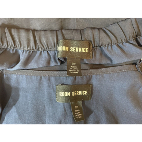 Nordstrom Room Service Navy Blue Short Pajama Set Sz S - Picture 9 of 9